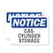 Signmission Gas Cylinder Storage OSHA Notice Sign, Plastic, 10in W x 7in L, 2PK OS-2PACK-NS-P-710-L-12993 - alternate 1